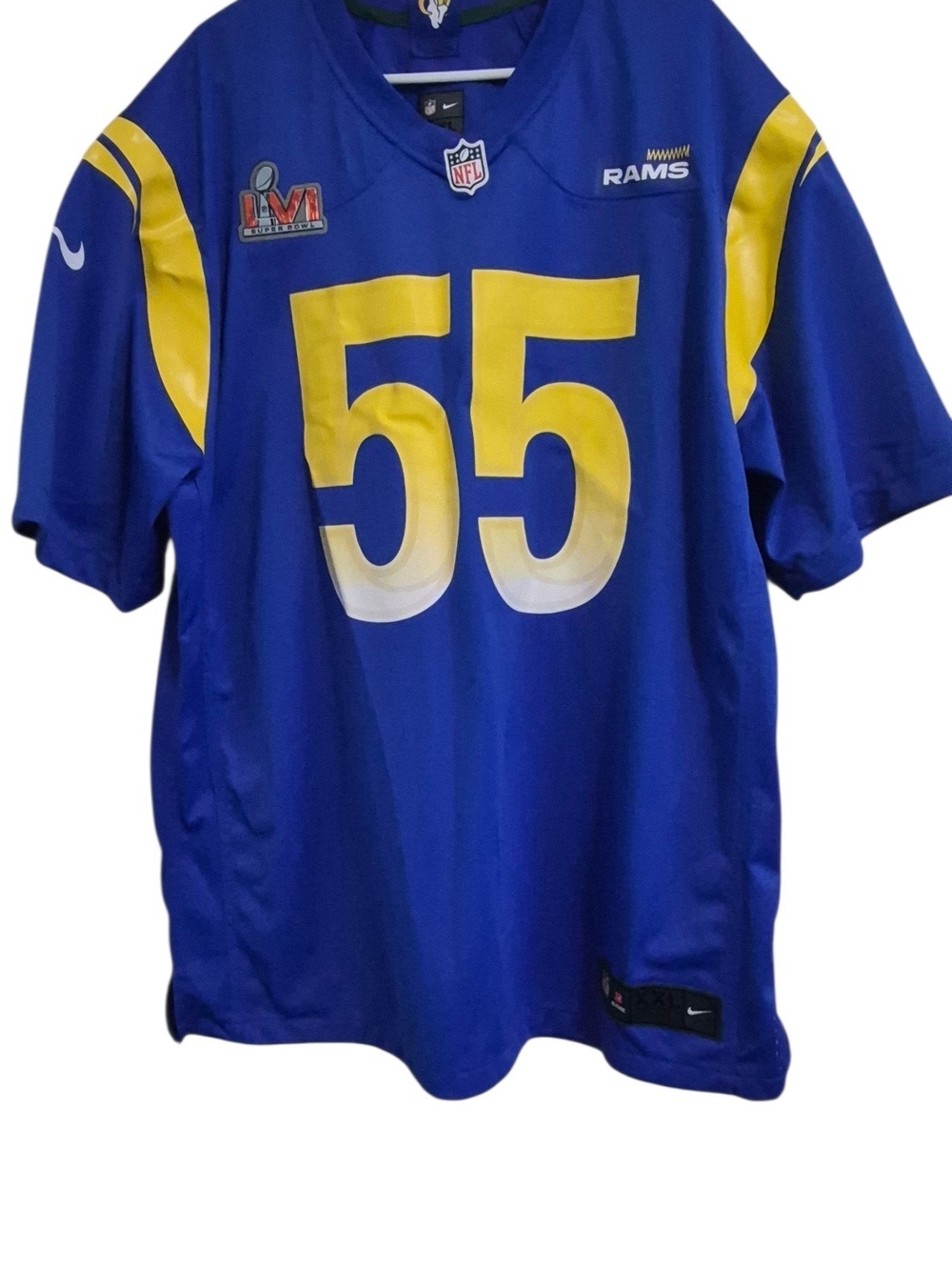 Nike Los Angeles Rams Blue & Yellow #55 Jersey